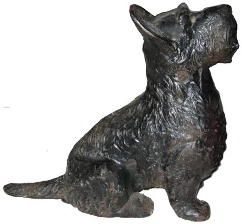 Sitting Scottie doorstop